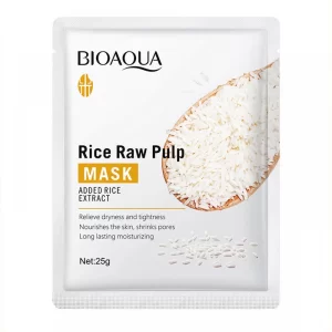 عکس ماسک صورت ورقه ای برنج Rice Raw Pulp بایوآکوا
